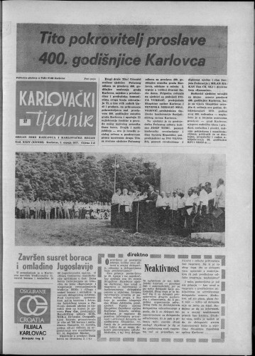 Karlovački tjednik: 1977 • 27