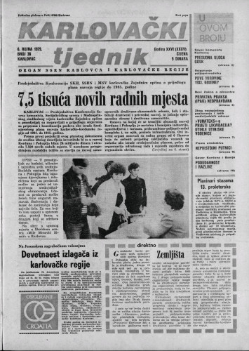 Karlovački tjednik: 1979 • 36