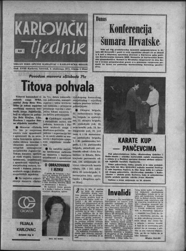 Karlovački tjednik: 1971 • 44