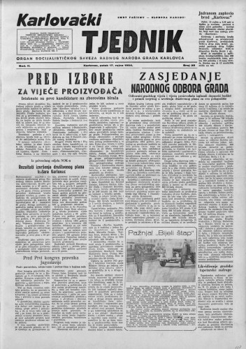 Karlovački tjednik: 1954 • 38