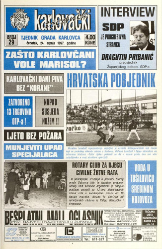 Karlovački tjednik: 1997 • 29