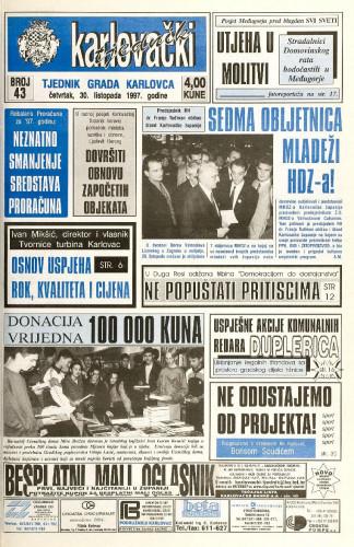 Karlovački tjednik: 1997 • 43