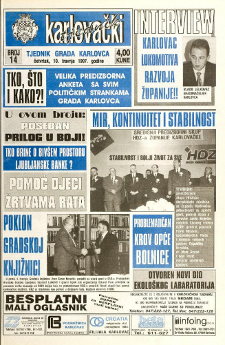 Karlovački tjednik: 1997 • 14