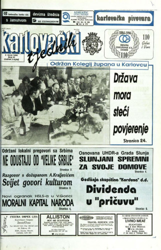 Karlovački tjednik: 1994 • 23