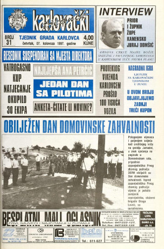 Karlovački tjednik: 1997 • 31