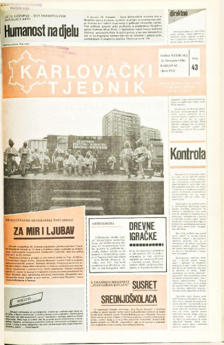 Karlovački tjednik: 1986 • 43