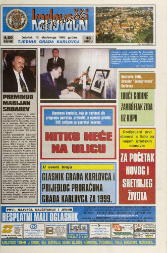 Karlovački tjednik: 1998 • 46