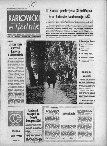 Karlovački tjednik: 1974 • 40