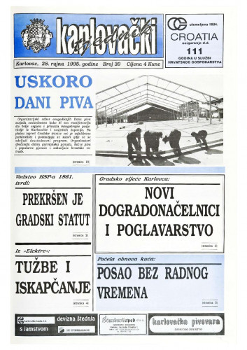 Karlovački tjednik: 1995 • 39