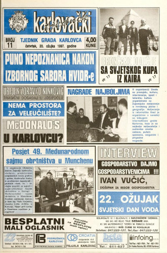 Karlovački tjednik: 1997 • 11
