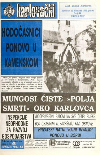 Karlovački tjednik: 1996 • 34