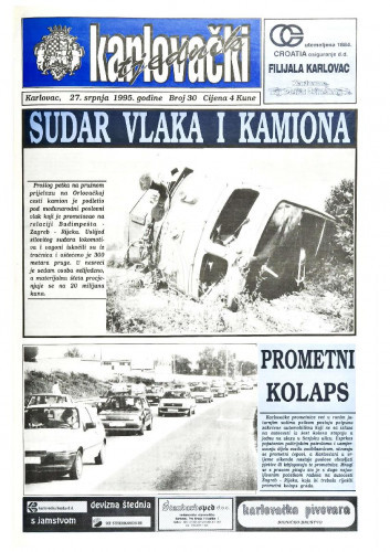 Karlovački tjednik: 1995 • 30