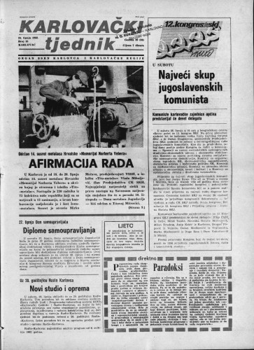 Karlovački tjednik: 1982 • 25