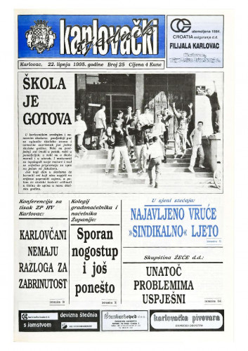 Karlovački tjednik: 1995 • 25