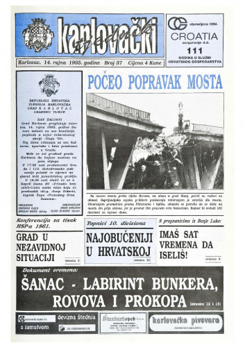 Karlovački tjednik: 1995 • 37