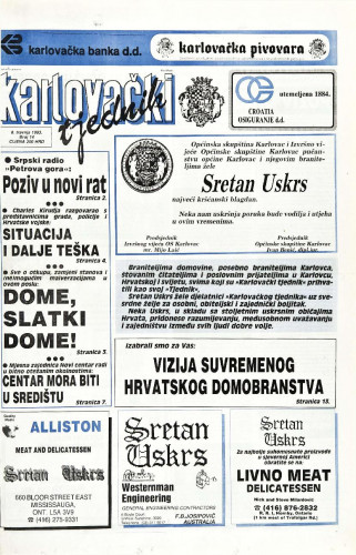 Karlovački tjednik: 1993 • 14
