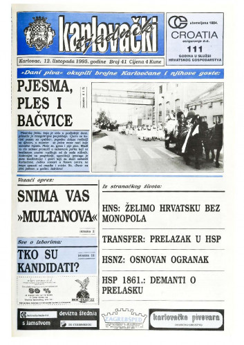 Karlovački tjednik: 1995 • 41
