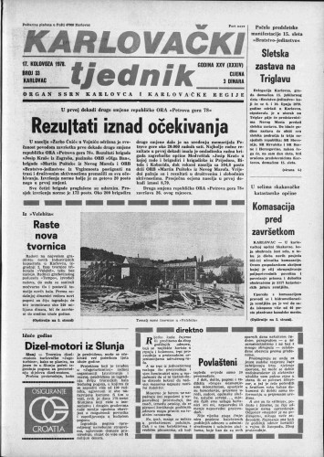 Karlovački tjednik: 1978 • 33