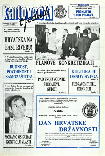 Karlovački tjednik: 1992 • 21