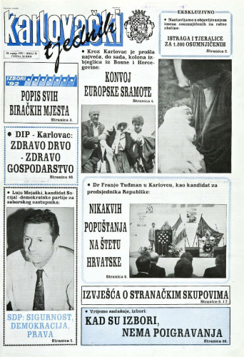 Karlovački tjednik: 1992 • 30