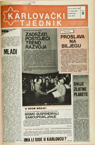 Karlovački tjednik: 1987 • 19