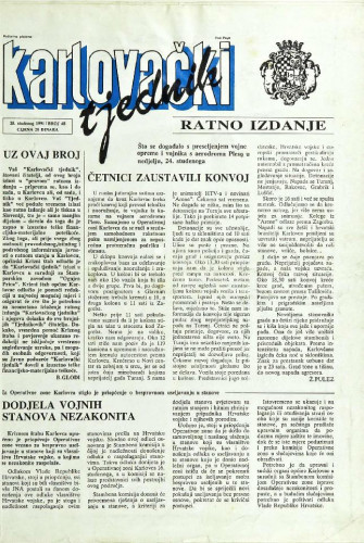 Karlovački tjednik: 1991 • 48