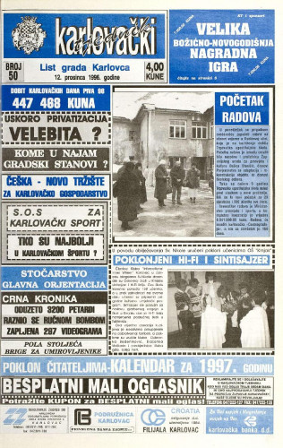 Karlovački tjednik: 1996 • 50