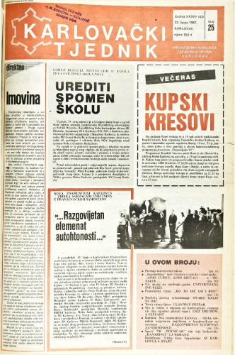 Karlovački tjednik: 1987 • 25