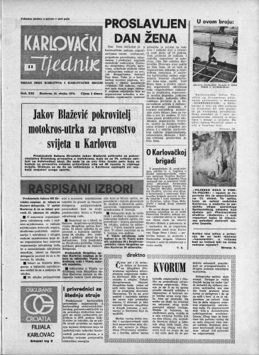 Karlovački tjednik: 1974 • 11