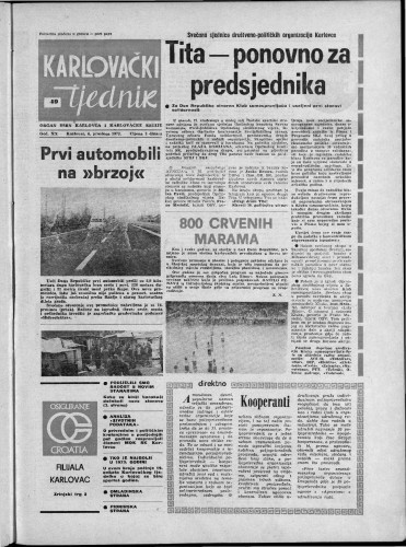 Karlovački tjednik: 1973 • 49