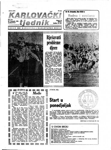 Karlovački tjednik: 1985 • 40