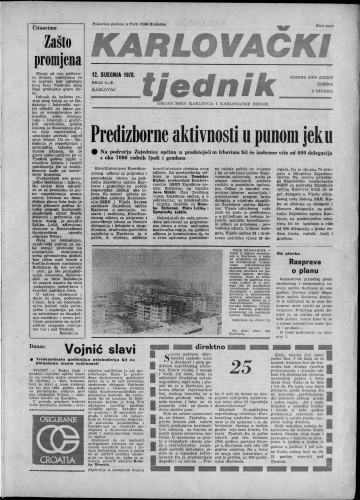 Karlovački tjednik: 1978 • 1/2