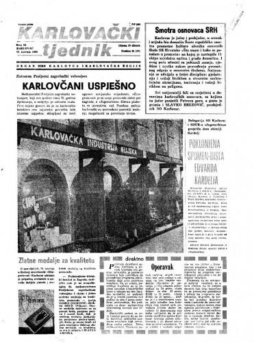 Karlovački tjednik: 1984 • 15