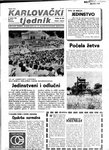 Karlovački tjednik: 1981 • 27