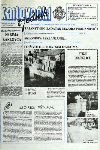 Karlovački tjednik: 1991 • 31