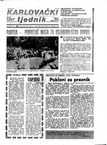 Karlovački tjednik: 1985 • 29