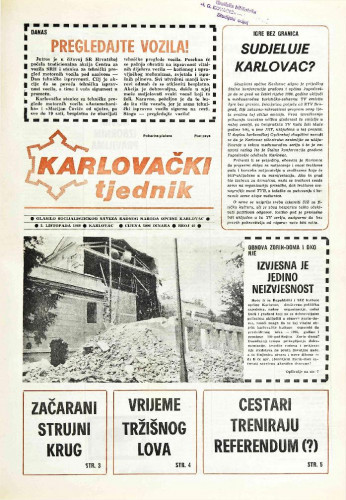 Karlovački tjednik: 1989 • 40