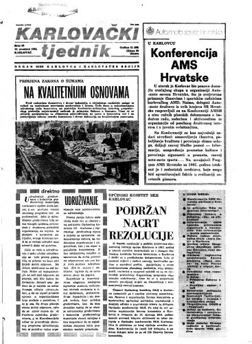 Karlovački tjednik: 1984 • 49
