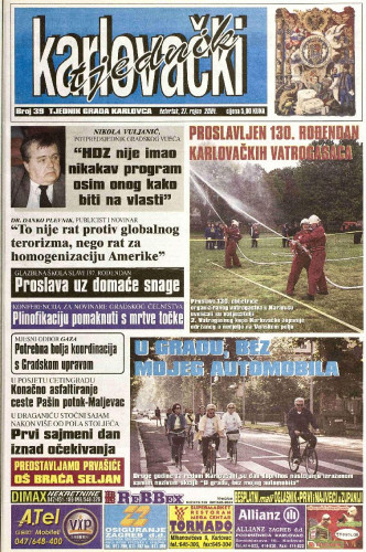 Karlovački tjednik: 2001 • 39