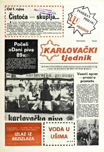 Karlovački tjednik: 1989 • 36