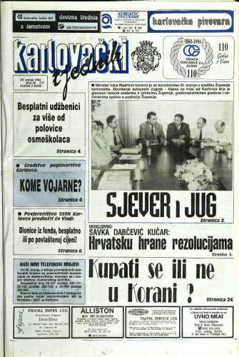 Karlovački tjednik: 1994 • 30