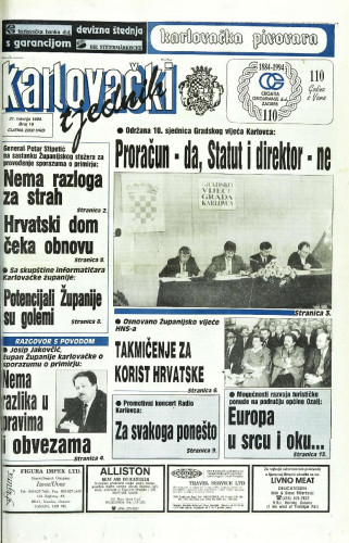 Karlovački tjednik: 1994 • 16