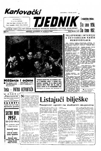 Karlovački tjednik: 1956 • 52-56