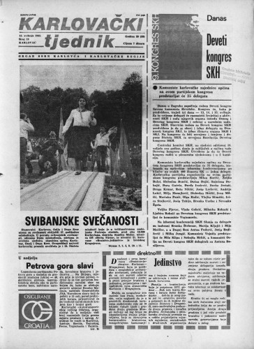 Karlovački tjednik: 1982 • 19
