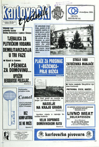 Karlovački tjednik: 1992 • 50