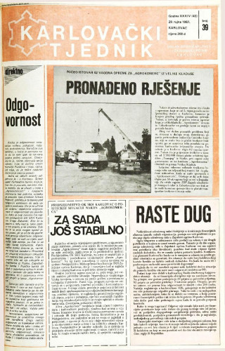 Karlovački tjednik: 1987 • 39