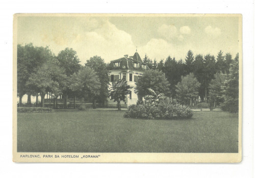 Karlovac, park sa Hotelom 