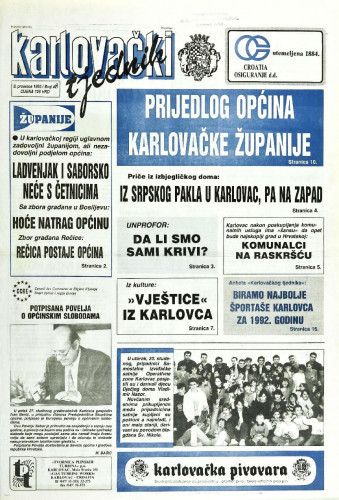 Karlovački tjednik: 1992 • 48