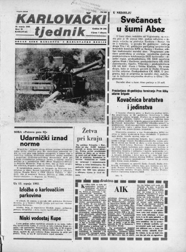 Karlovački tjednik: 1982 • 28