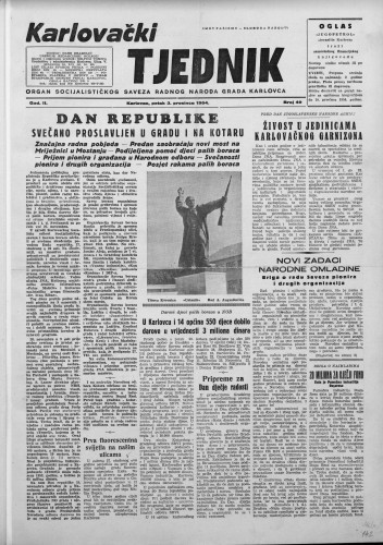 Karlovački tjednik: 1954 • 49